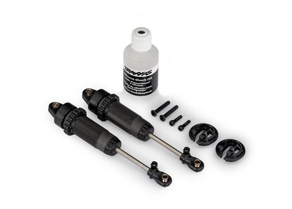 TRA7462-GRAY, Traxxas 1/10 Gray Composite XX-Long GTR Shocks (2)