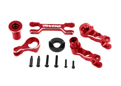 Traxxas Steering bellcranks (left &amp; right)/ draglink (6061-T6 aluminum, red-anodized) (fits X-MaxxÔøΩ)