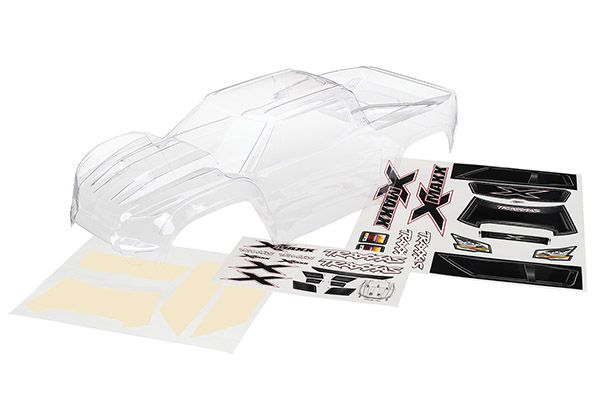 TRA7711, Traxxas Body, X-Maxx, Clear