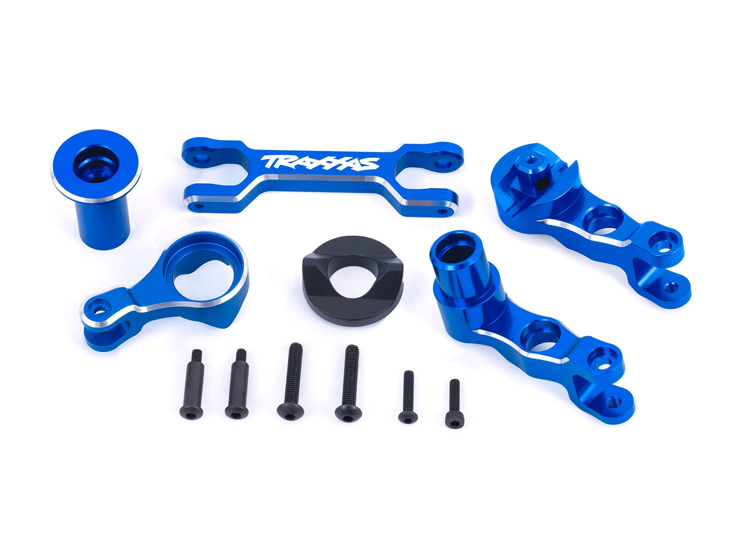 Traxxas Steering bellcranks (left &amp; right)/ draglink (6061-T6 aluminum, blue-anodized) (fits X-MaxxÔøΩ)