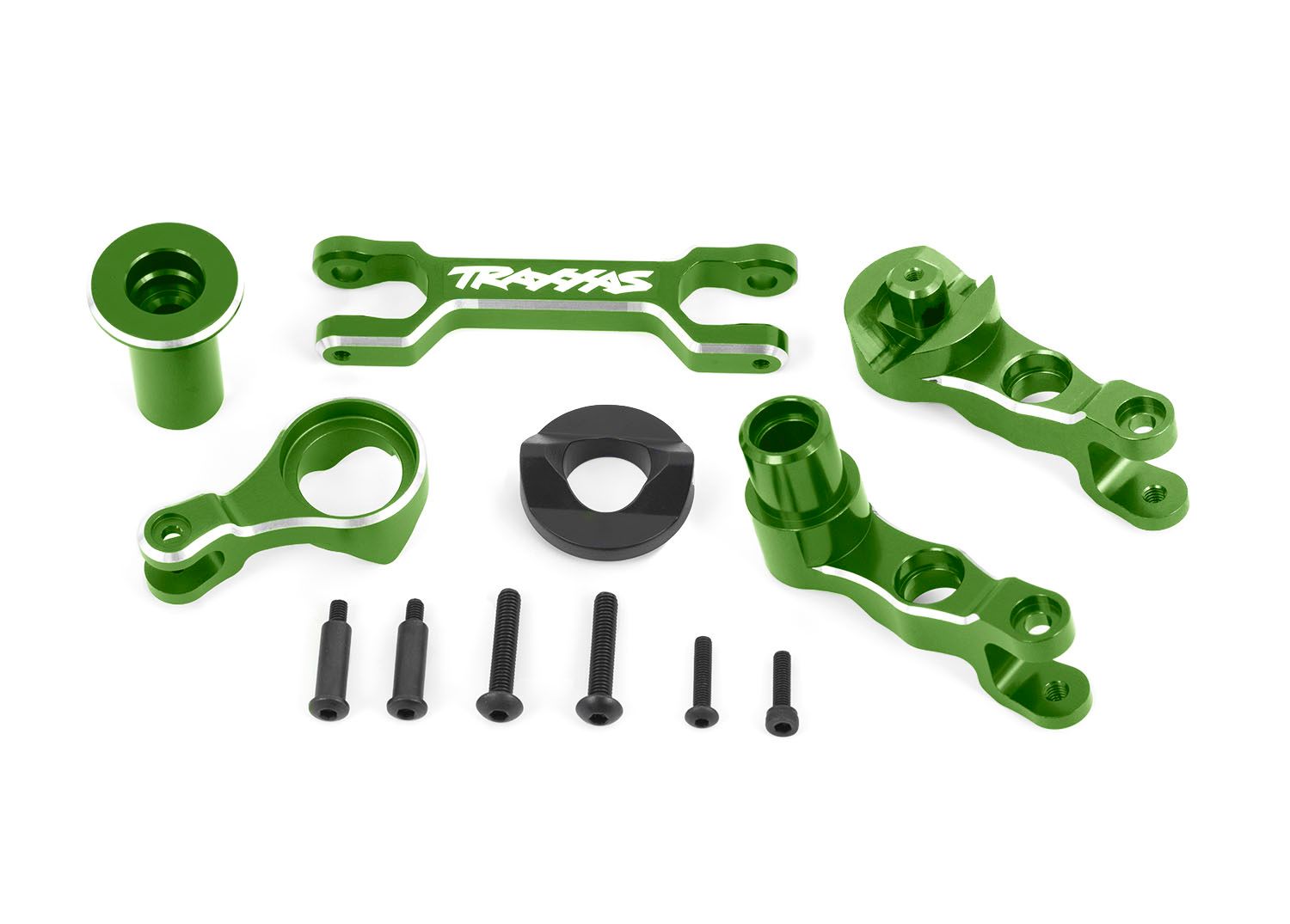 Traxxas Steering bellcranks (left &amp; right)/ draglink (6061-T6 aluminum, green-anodized) (fits X-MaxxÔøΩ)