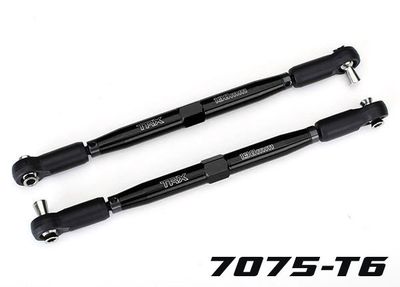 Traxxas Toe links, X-MaxxÔøΩ (TUBES black-anodized, 7075-T6 aluminum, stronger than titanium) (157mm) (2)/ rod ends, assembled with steel hollow balls (4)/ aluminum wrench, 10mm (1)