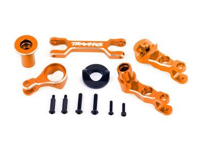 Traxxas Steering bellcranks (left &amp; right)/ draglink (6061-T6 aluminum, orange-anodized) (fits X-MaxxÔøΩ)