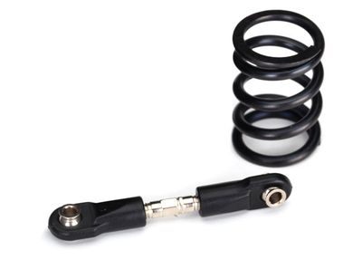 TRA7746X, Traxxas X-Maxx/XRT Steel Steering Link w/HD Servo Saver Spring