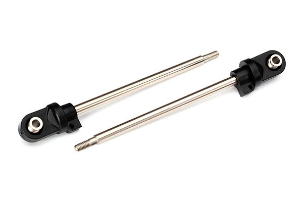 Traxxas Shock shafts, GTX, 110mm (assembled with rod ends &amp; hollow balls) (steel, chrome finish) (2)