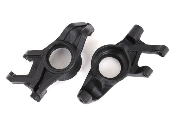 Traxxas X-Maxx/Traxxas XRT Steering blocks, left &amp; right, Color: Black
