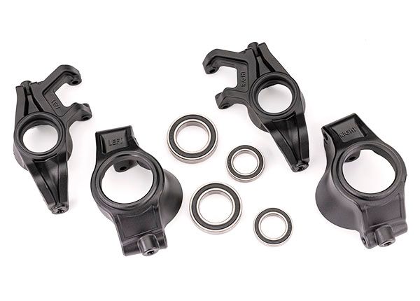 Traxxas Steering blocks, left &amp; right/ caster blocks (c-hubs), left &amp; right/ 20x32x7mm bearings (2)/ 15x24x5mm bearings (2)