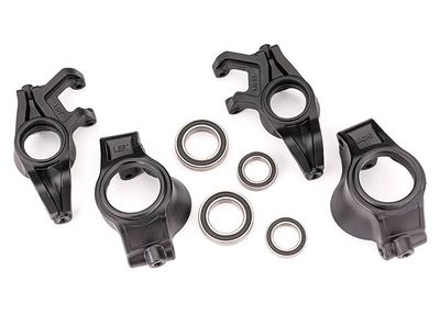 Traxxas Steering blocks, left &amp; right/ caster blocks (c-hubs), left &amp; right/ 20x32x7mm bearings (2)/ 15x24x5mm bearings (2)