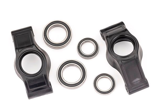Traxxas Carriers, stub axle (rear) (left &amp; right)/ 20x32x7mm bearings (2)/ 15x24x5mm bearings (2)