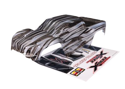 TRA7868X, Traxxas Body, X-Maxx Ultimate, ProGraphix (graphics are printed, requires paint &amp; final color application)/ decal sheet