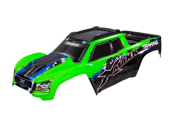 TRA7811G, Traxxas Body, X-Maxx, Green