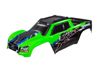 TRA7811G, Traxxas Body, X-Maxx, Green