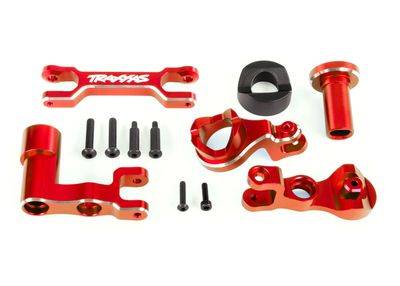 Traxxas Steering bellcranks (left &amp; right)/ draglink (6061-T6 aluminum, red-anodized) (fits XRT or Pro Scale Sand Car)