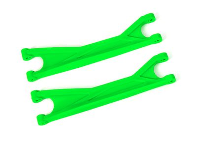 TRA7892G, Traxxas Suspension arms, upper, green (left or right, front or rear) (2) (for use with #7895 X-Maxx WideMaxx suspension kit)