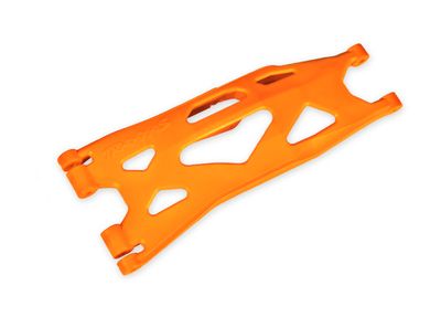 TRA7894T, Traxxas Suspension arm, lower, orange (1) (left, front or rear) (for use with #7895 X-Maxx WideMaxx suspension kit)