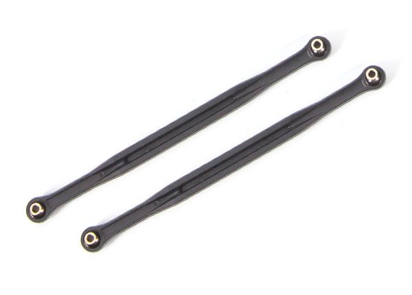 Traxxas Toe links, 202.5mm (187.5mm center to center) (black) (2) (for use with #7895 X-Maxx WideMaxx suspension kit)