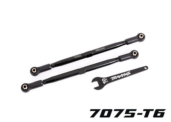 Traxxas X-Maxx/XRT WideMaxx Aluminum Front Toe Links (2), Color: Black
