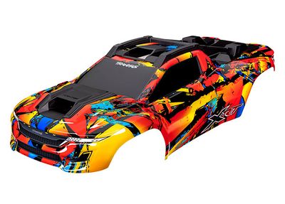 TRA7898, Traxxas Body XRT Solar Flare Assembled