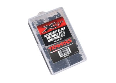 TRA7998X, Traxxas Hardware kit, black stainless steel, XRT (contains all stainless steel hardware used on XRT)