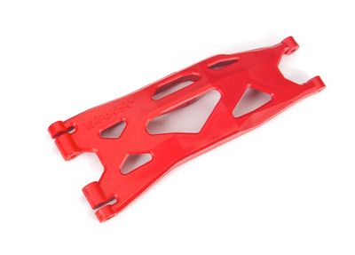 TRA7894R, Traxxas Suspension arm, lower, red (1) (left, front or rear) (for use with #7895 X-Maxx WideMaxx suspension kit)