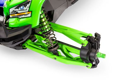 TRA7895G, Traxxas Suspension kit, X-Maxx WideMaxx, green (includes front &amp; rear suspension arms, front toe links, driveshafts, shock springs)