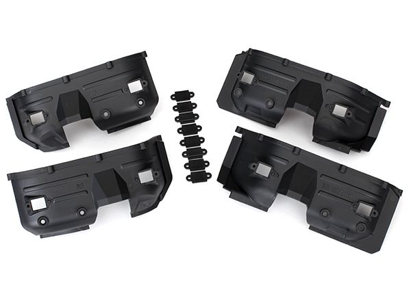Traxxas Fenders, inner, front &amp; rear (2 each)/ rock light covers (8)