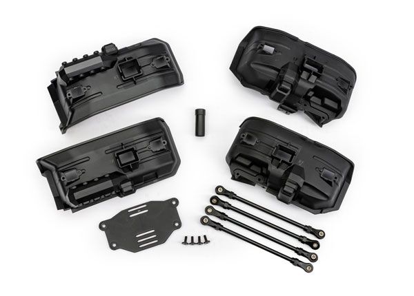 Traxxas Chassis conversion kit, TRX-4ÔøΩ (long to short wheelbase) (includes rear upper &amp; lower suspension links, front &amp; rear inner fenders (for clipless body mounting), short female half shaft, batt