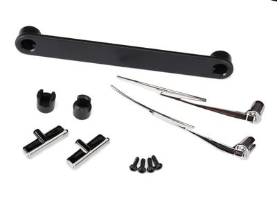 Traxxas Door handles, left &amp; right/ windshield wipers, left &amp; right/ retainers (3)/ 1.6x5 BCS (self-tapping) (4) (fits #8010 or 9230 series bodies)