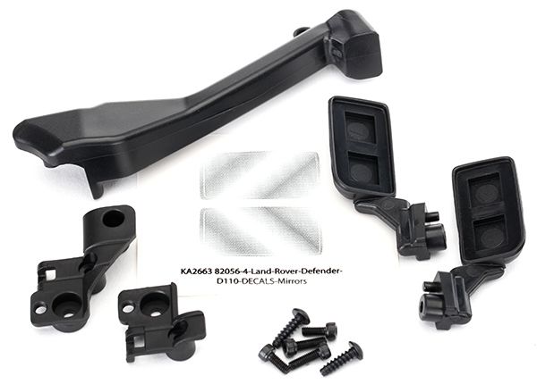 Traxxas Mirrors, side (left &amp; right)/ snorkel/ mounting hardware (fits #8011 series bodies)