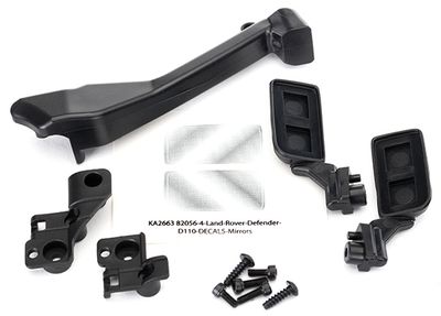 Traxxas Mirrors, side (left &amp; right)/ snorkel/ mounting hardware (fits #8011 series bodies)