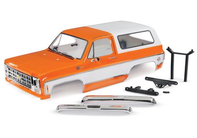 Traxxas Body, Chevrolet Blazer (1979), complete (orange) (includes grille, side mirrors, door handles, windshield wipers, front &amp; rear bumpers, decals)