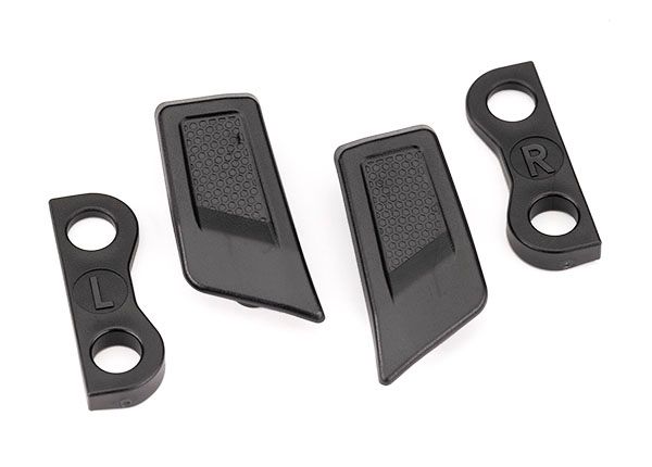Traxxas Hood vents (left &amp; right)/ retainers (left &amp; right) (for clipless body mounting) (attaches to #8213 series bodies)