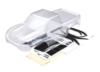 Traxxas Body, TRX-4ÔøΩ Sport (clear, trimmed, die-cut for clipless mounting, requires painting)/ window masks/ decal sheet
