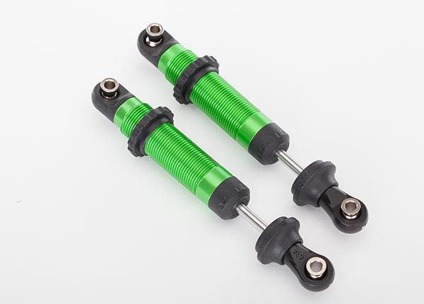 Traxxas Shocks, GTS, green-anodized (assembled with spring retainers) (2)