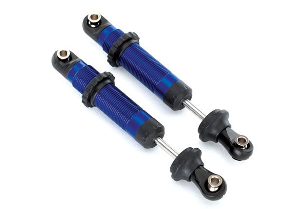 Traxxas Shocks, GTS, blue-anodized (assembled with spring retainers) (2)