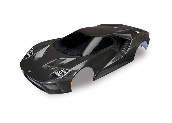 TRA8311X, Traxxas Complete Ford GT Pre-Painted Body (Black)