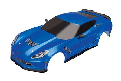 Traxxas Body, Chevrolet Corvette Z06, blue (painted, decals applied)