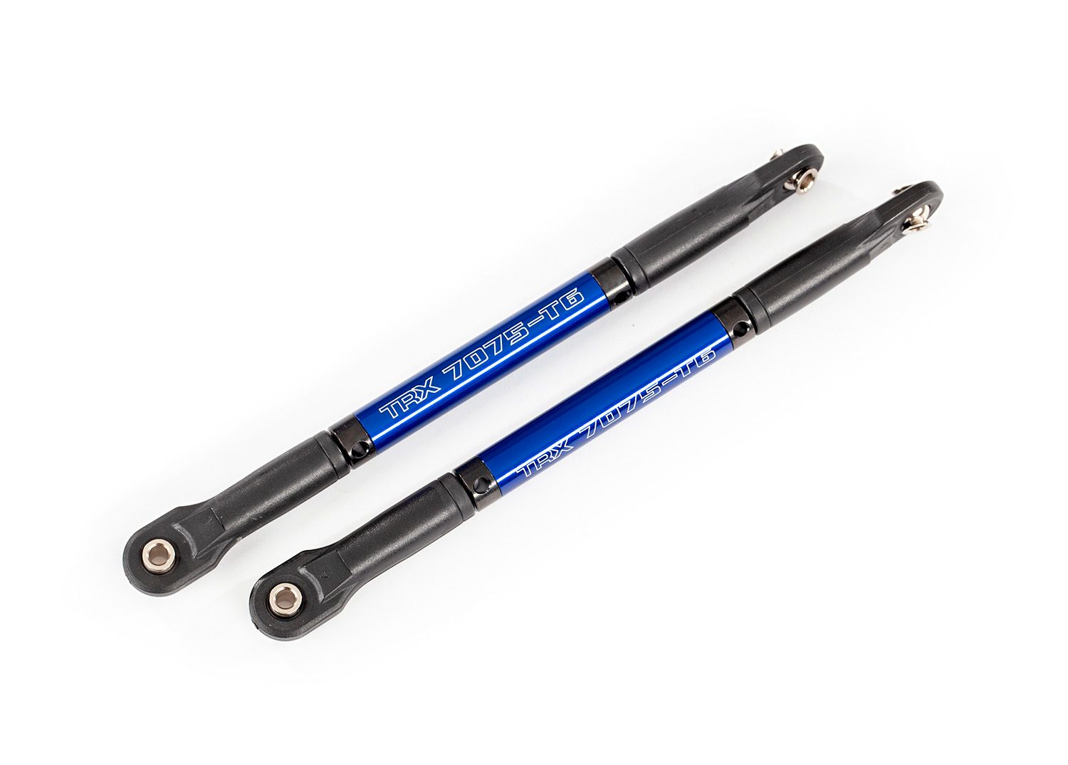 Traxxas Push rods, aluminum (blue-anodized), heavy duty (2) (assembled with rod ends and threaded inserts)