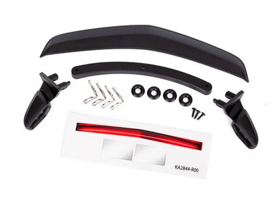TRA8392, Traxxas 4-Tec Side Mirrors &amp; Spoiler Set (Cadillac CTS-V)