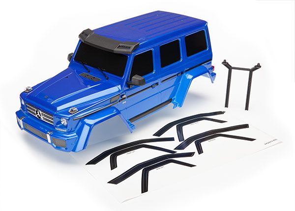 Traxxas Body, Mercedes-BenzÔøΩ G 500ÔøΩ, complete (blue) (includes rear body post, grille, side mirrors, door handles, &amp; windshield wipers)