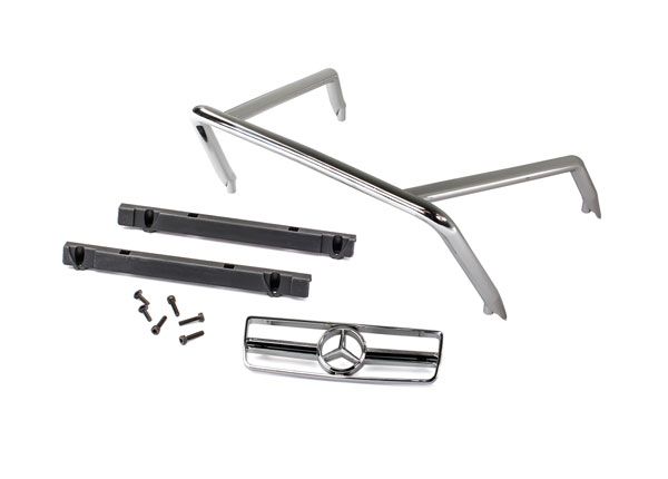 Traxxas Grille, Mercedes-BenzÔøΩ G 63ÔøΩ/ roll bar/ roll bar mounts, left &amp; right/ 2.6x8 BCS (self-tapping) (2)/ 2.5x10 CS (4) (fits #8825 body)