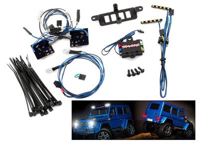 Traxxas LED light set (contains headlights, tail lights, roof lights, and distribution block) (fits #8811 body, requires #8028 power supply)