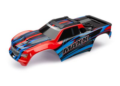 Traxxas Body, MaxxÔøΩ, red (painted)/ decal sheet