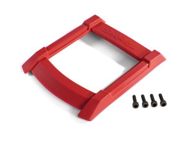 Traxxas Skid plate, roof (body) (red)/ 3x10mm CS (4)