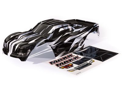 Traxxas Body, Maxx, ProGraphix (graphics are printed, requires paint &amp; final color application)/ decal sheet (fits Maxx with extended chassis (352mm wheelbase))