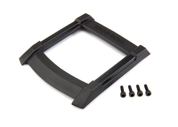 TRA8917, Traxxas Skid plate, roof (body) (black)/ 3x10mm CS (4)