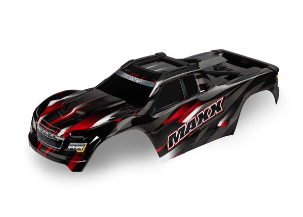 TRA8918R, Traxxas WideMaxx Pre-Painted Truck Body (Red)