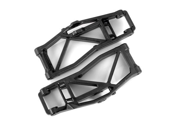 TRA8999, Traxxas Suspension arms, lower, black (left and right, front or rear) (2) (for use with #8995 WideMaxx suspension kit)