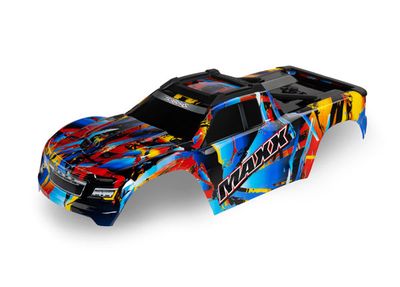 Traxxas Body, MaxxÔøΩ, Rock n&#39; Roll (painted, decals applied) (fits MaxxÔøΩ with extended chassis (352mm wheelbase))