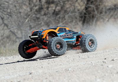TRA8995, Traxxas Suspension kit, WideMaxx, black (includes front &amp; rear suspension arms, front toe links, outer half shafts (extended), rear shock springs)
